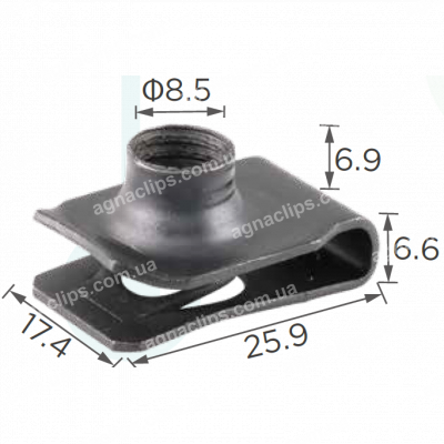 H 2156 Скоба М8 26x17.4