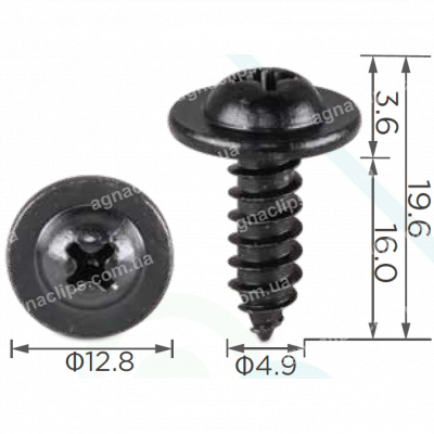 H 2193 Саморіз 4.9x16 Hyundai Kia 1249205163