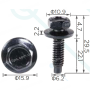 H 2210 Болт UNC6x22 Chrysler 6025329 з дюймовим різьбленням