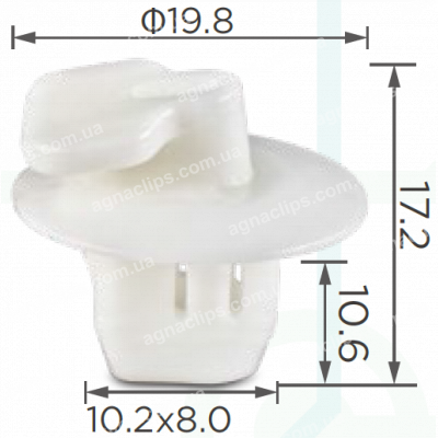 C 3074 Кліпса Toyota 814960R020 кріплення освітлення