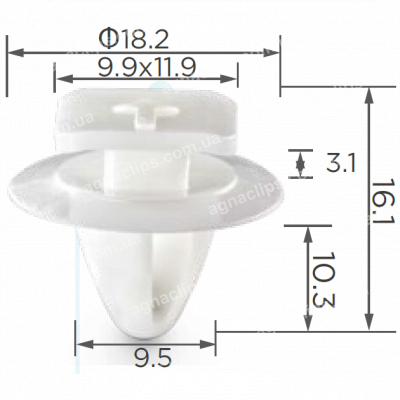 C 3311 Кліпса Fiat 71747674 грати капота