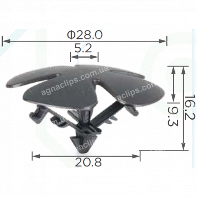 C 3090 Кліпса Honda Acura 91501SWA003
