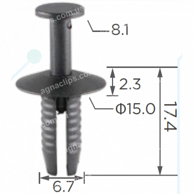 C 3084 Кліпса Audi Seat Skoda VW BMW Mercedes 51111908077 N90359101 A0009905492