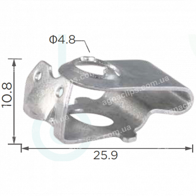 H 2089 Скоба 10.8x26mm VW Audi 8K0805163A 4F0805163