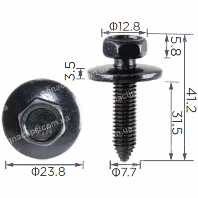 H 2209 Болт M8x31.5 GM 11503668
