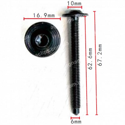 H 2256 Болт 6x63 VW Audi Seat Skoda WHT000425