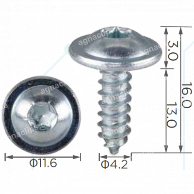 H 2264 Саморіз 4.2x13 VW Audi Seat Skoda N90986802