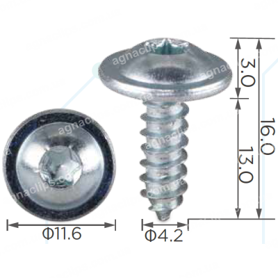 H 2264 Саморіз 4.2x13 VW Audi Seat Skoda N90986802