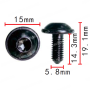 H 2270 Болт M6x14.3 VW Audi Seat Skoda N90898102