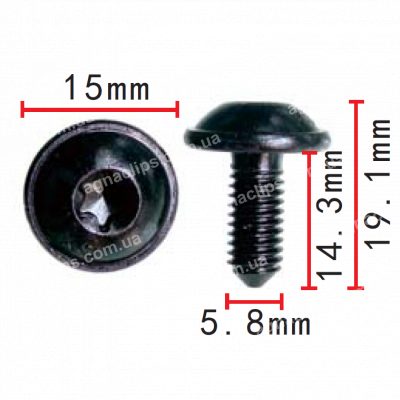 H 2270 Болт M6x14.3 VW Audi Seat Skoda N90898102