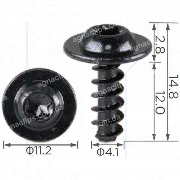 H 2272 Саморіз 4.1x12 VW Audi Seat Skoda N90918701