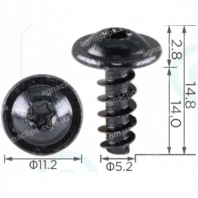 H 2274 Саморіз 5.2x14 VW Audi Seat N90829803