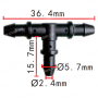 C3407 З'єднувач (трійник) 5.7x5.7x5.7mm