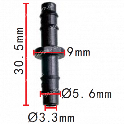 C 3408 З'єднувач (двійник) 5.6x5.6мм