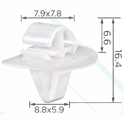 C 3409 Кліпса Renault Opel Nissan Iveco Citroen 7703077420 500339745 молдингу