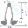 H 2201 Скоба 21.4x16.8x9 VW Audi Seat Skoda 3B9867289