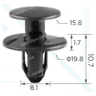 C 3345 Кліпса GM Chevrolet Opel 11612035 2084034