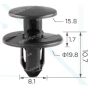 C 3345 Кліпса GM Chevrolet Opel 11612035 2084034