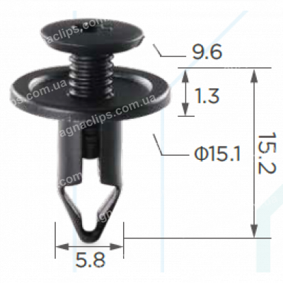 C 3383 Кліпса універсальна d=5.8мм