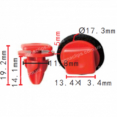 C 3318 Кліпса Fiat Alfa Lancia Jeep 52068106