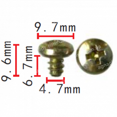 H 2258 Саморіз 4.7x6.7 VW Seat Skoda N0139802