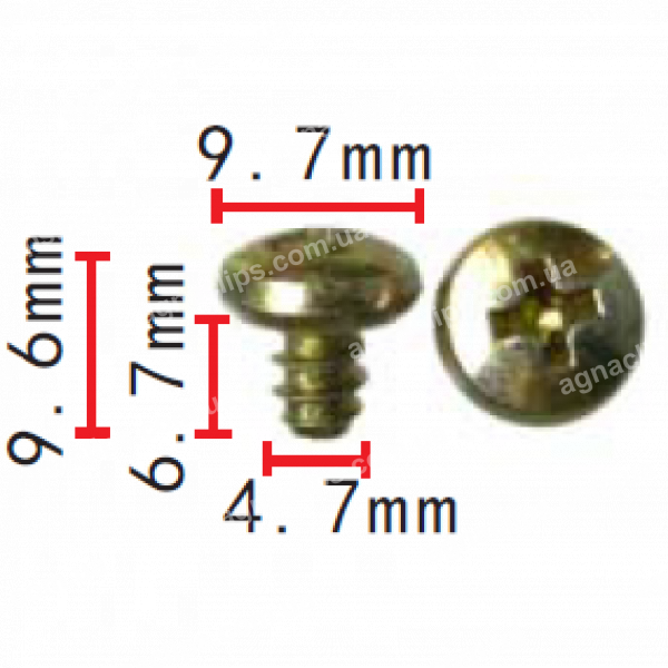 H 2258 Саморіз 4.7x6.7 VW Seat Skoda N0139802