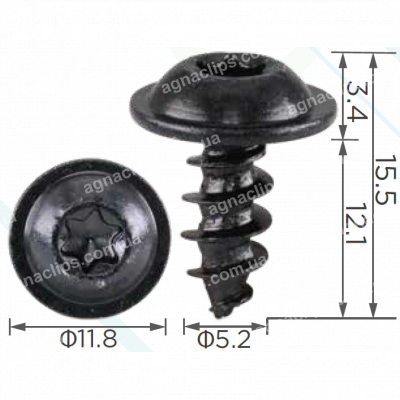 H 2266 Саморіз 5.2x12 VW Audi WHT006726