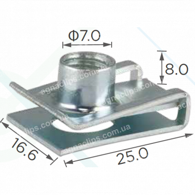 H 2285 Скоба М8 25x16.6
