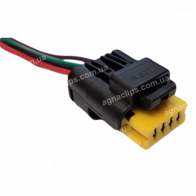 RP493 Роз'єм 4-контактний аналог RP 221 зі зміщеними напрямними