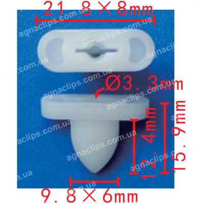 C 3375 Кліпса Mercedes A2096900018 кріплення бокового скла