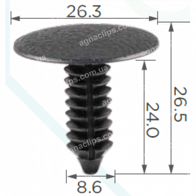 C 3364 Кліпса Ford GMC Chevrolet Cadillac Buick Saturn Pontiac Opel N807535S