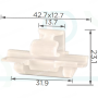 C3386 Кліпса Mercedes A2059910071 2059910071 поріг