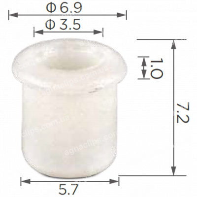 C 3431 Втулка Mercedes A2019972281 кріплення емблем