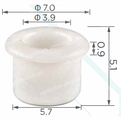 C 3435 Втулка Mercedes A0029981701 кріплення емблем