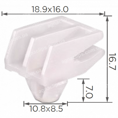 C 3436 Кліпса Mercedes A0019917771 0019917771 молдингу порога