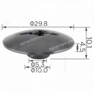 C 3442 Кліпса Daewoo Chevrolet GM 94530387 захист арок коліс шумоізоляція моторного відсіку