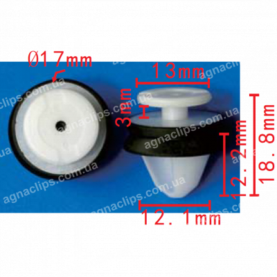 C 3491 Кліпса Ford W713489S300 W715789S300 4860409 5179084 кріплення спойлера задніх дверей