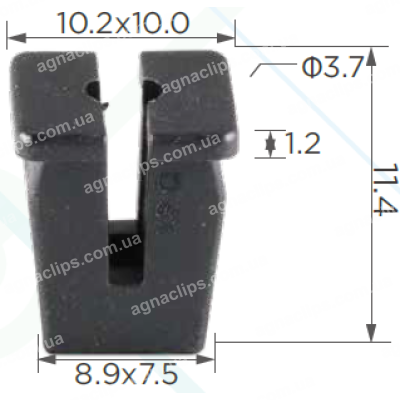 C3496 Кліпса Toyota 9018900808 8.8x7.5мм