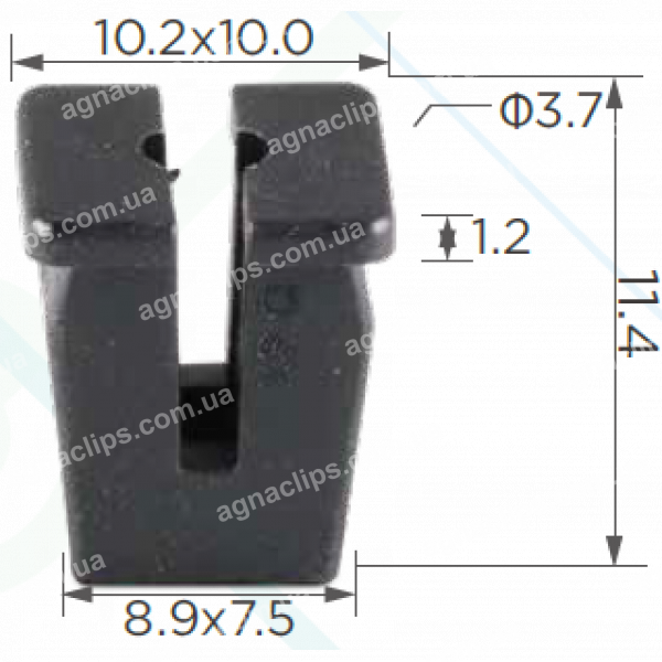 C 3496 Кліпса Toyota 9018900808 8.8x7.5мм