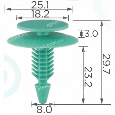 C 3418 Кліпса GM 11588863
