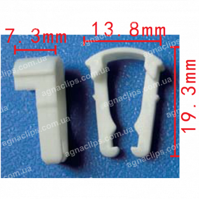 C 3422 Кліпса GM 21992748 кріплення паливного шлангу