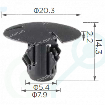C 3466 Кліпса Mercedes 0009914795