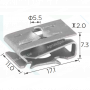 H 2203 Скоба 17x11 VW Audi Seat Skoda N90959101