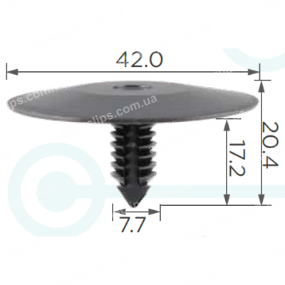 C3447 Кліпса GM Chevrolet Cadillac GMC Oldsmobile Pontiac 20064875