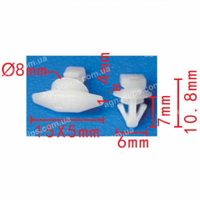 C 3458 Кліпса GM 10283414 10405030 ущільнювач двері