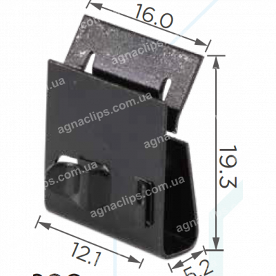 H 2298 Скоба 19.3x16 Audi VW