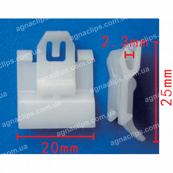 C 3395 Кліпса молдінга вікна 20.0*25.0 mm