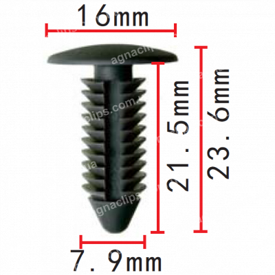 C 3397 Кліпса універсальна d=7,9мм