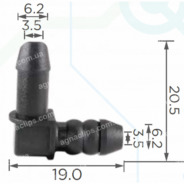 C 3411 З'єднувач 7.1x7.1mm