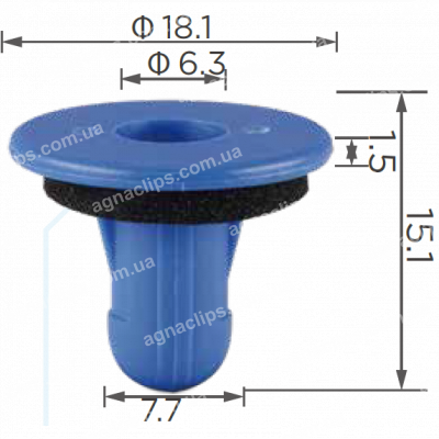 C 3437 Втулка Honda Acura 91626TA0A01 задній ліхтар
